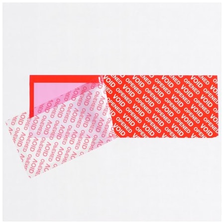 Tape Logic 2 x 5-3/4'' Red Tape Logic Security Strip Roll on a Roll T90257RD1PK